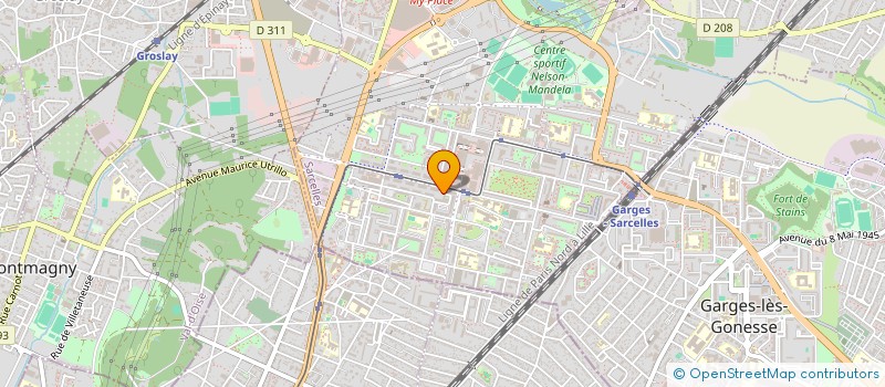 localisation de l'entreprise SCI NATHANYA  SARCELLES