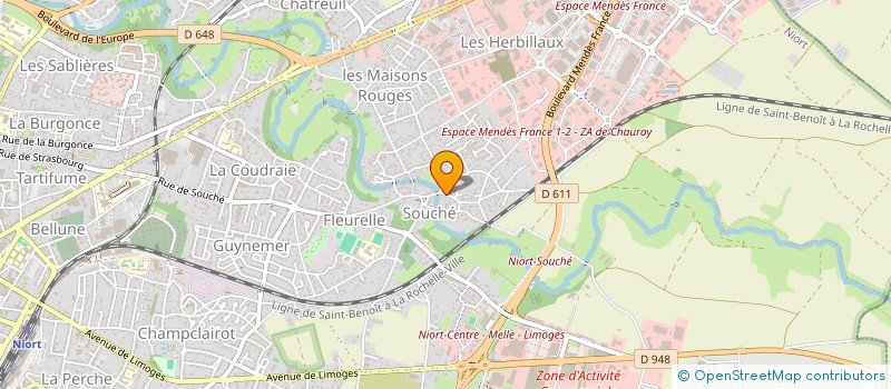 localisation de l'entreprise SCI NATHEGOT  NIORT