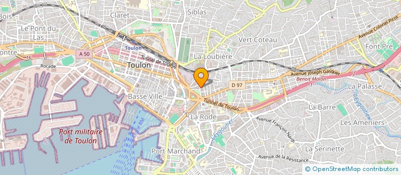 localisation de l'entreprise SCI NATHEL  TOULON