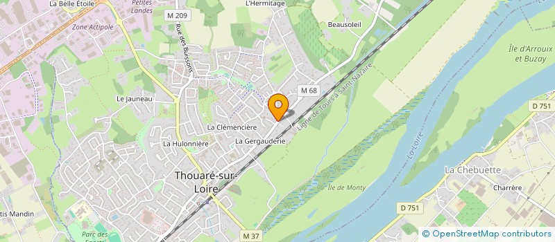 localisation de l'entreprise SCI NATHEMM  THOUARE-SUR-LOIRE