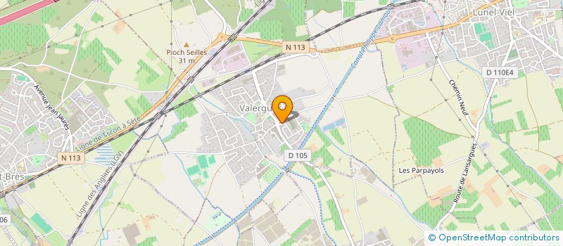 localisation de l'entreprise SCI NATHEO  VALERGUES