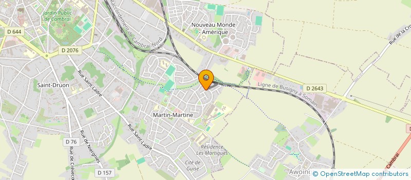 localisation de l'entreprise SCI NATHI à CAMBRAI