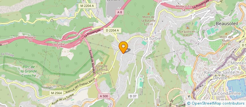 localisation de l'entreprise SCI NATHI à LA TURBIE