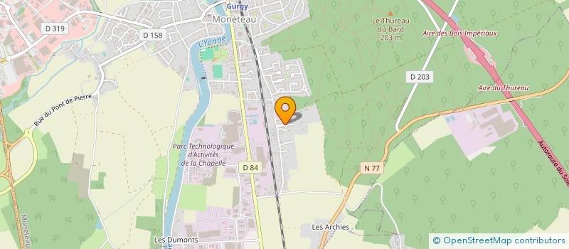 localisation de l'entreprise SCI NATHINES à MONETEAU