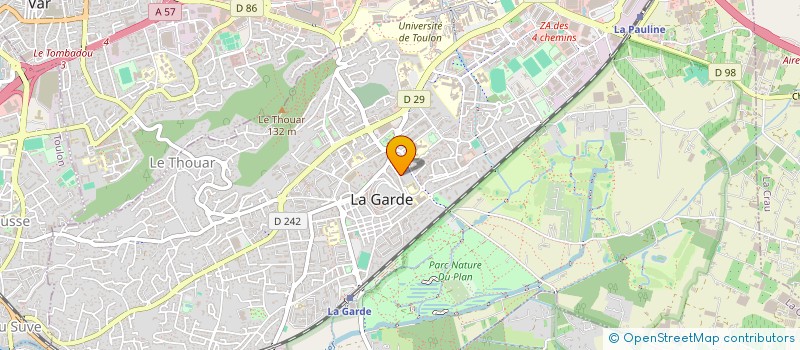 localisation de l'entreprise SCI NATHIS à LA GARDE