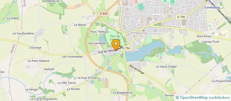 localisation de l'entreprise SCI NATHOL  COMBOURG