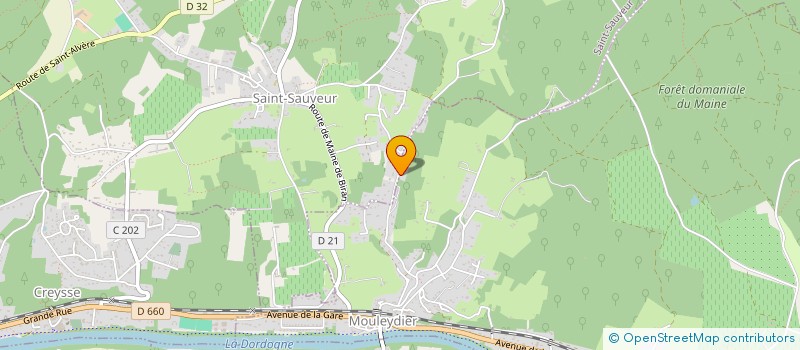 localisation de l'entreprise SCI NATHUR  MOULEYDIER