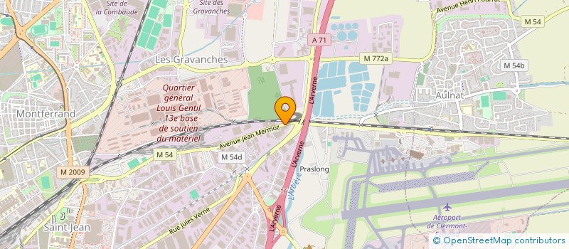 localisation de l'entreprise SCI NATHUR  AUBIERE