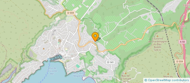 localisation de l'entreprise SCI NATHY à CASSIS