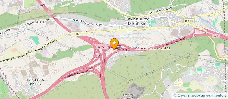 localisation de l'entreprise SCI NATHY à LES PENNES-MIRABEAU