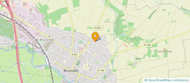 localisation de l'entreprise SCI NATHY  BRUMATH