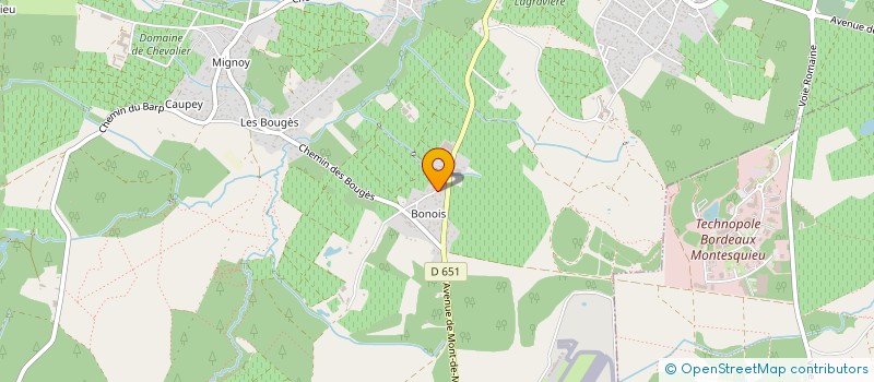 localisation de l'entreprise SCI NATIC  LEOGNAN