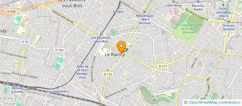 localisation de l'entreprise SCI NATION 14 PARIS  LE RAINCY