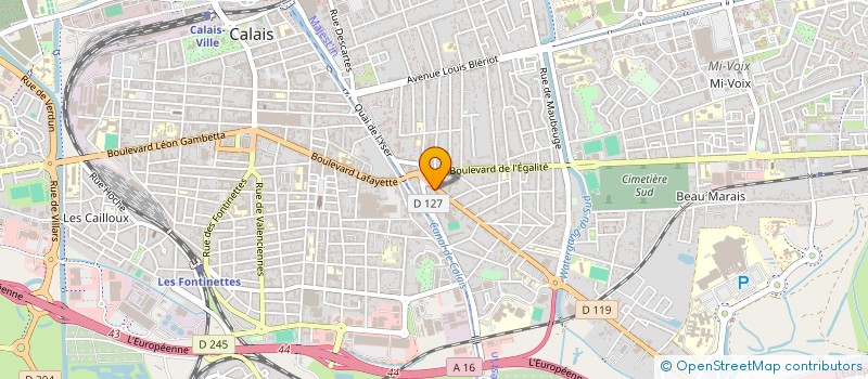 localisation de l'entreprise SCI NATION I  CALAIS