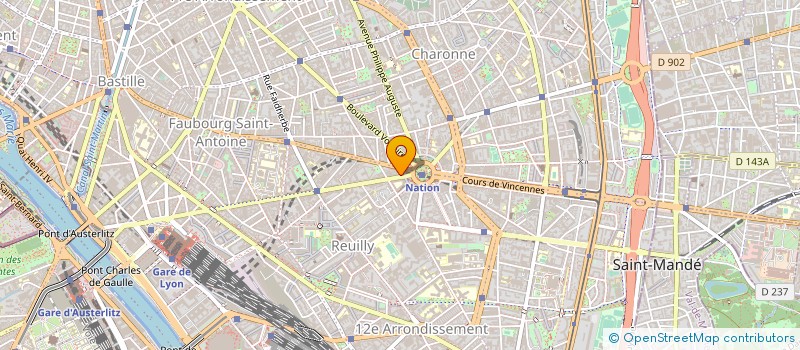 localisation de l'entreprise SCI NATION IMMOBILIER  PARIS