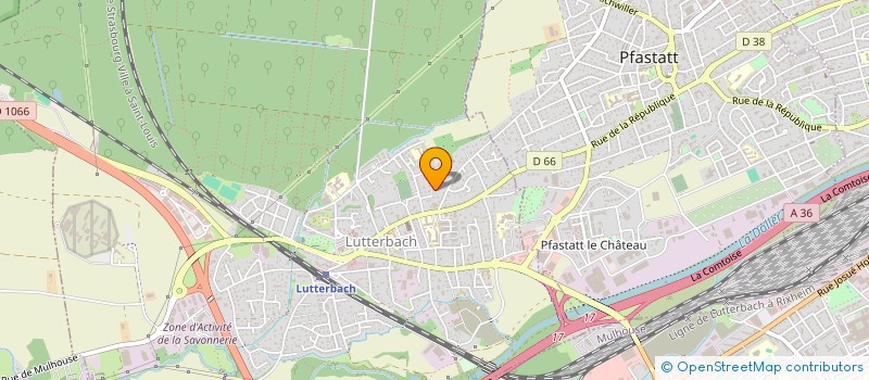 localisation de l'entreprise SCI NATIONAL  LUTTERBACH