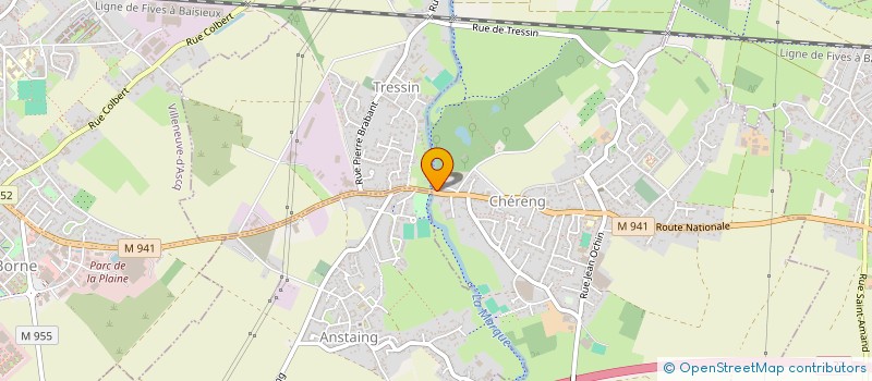 localisation de l'entreprise SCI NATIONALE  TRESSIN