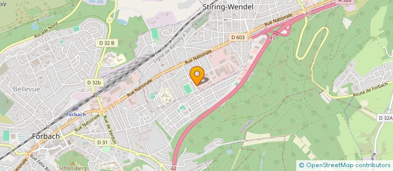 localisation de l'entreprise SCI NATIONALE  STIRING-WENDEL