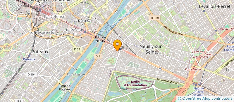 localisation de l'entreprise SCI NATIONALE  NEUILLY-SUR-SEINE