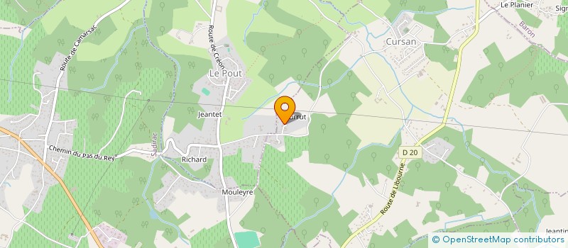 localisation de l'entreprise SCI NATLAND  CURSAN