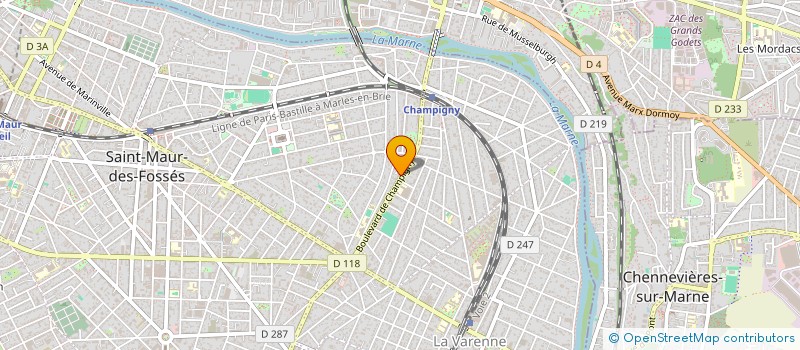 localisation de l'entreprise SCI NATO à SAINT-MAUR-DES-FOSSES