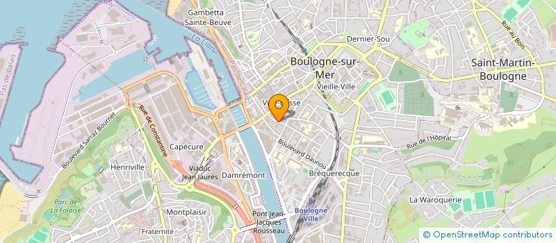 localisation de l'entreprise SCI NATO  BOULOGNE-SUR-MER