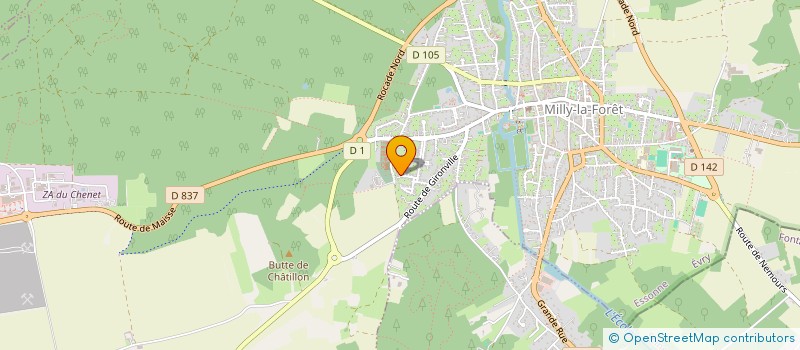 localisation de l'entreprise SCI NATOF  MILLY-LA-FORET