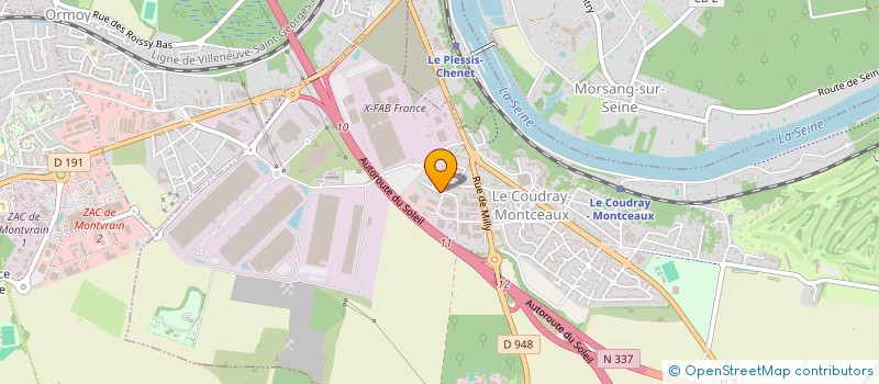 localisation de l'entreprise SCI NATOL  LE COUDRAY-MONTCEAUX