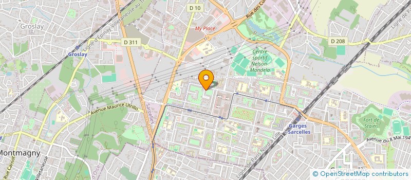 localisation de l'entreprise SCI NATOL  SARCELLES