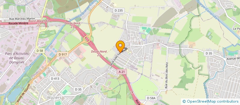 localisation de l'entreprise SCI NATTAKAN  WAZIERS