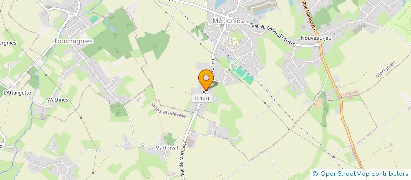 localisation de l'entreprise SCI NATTHO à MERIGNIES