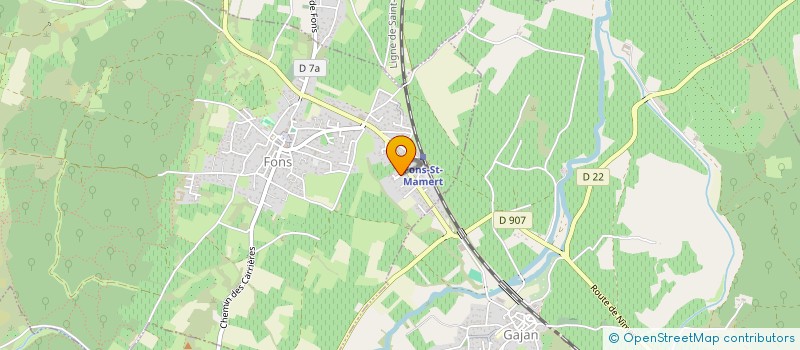 localisation de l'entreprise SCI NATURA IMMOBILIER  FONS