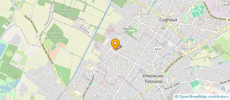 localisation de l'entreprise SCI NATURA VALORO à VILLENEUVE-TOLOSANE