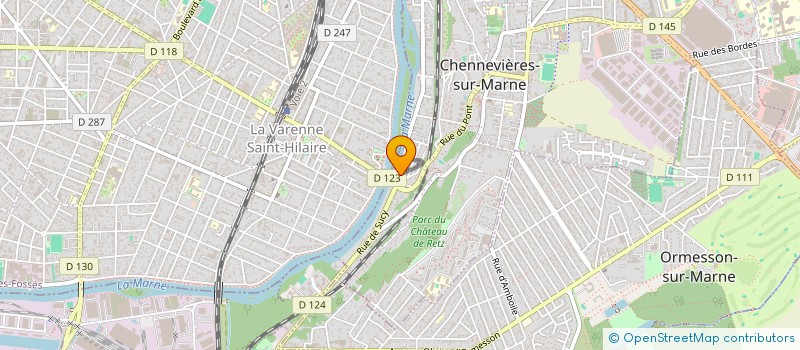 localisation de l'entreprise SCI NATURE 3  CHENNEVIERES-SUR-MARNE