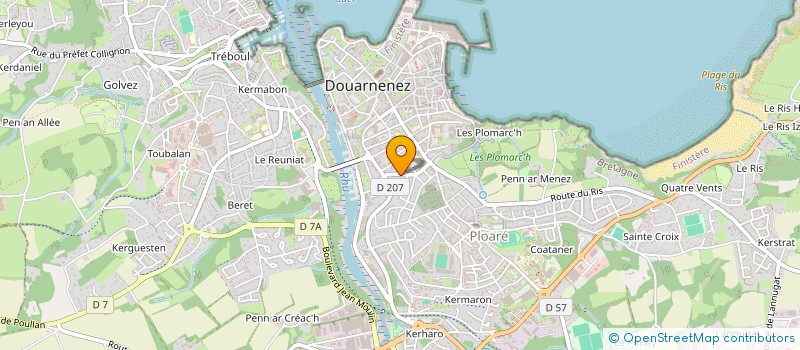 localisation de l'entreprise SCI NATURE  DOUARNENEZ
