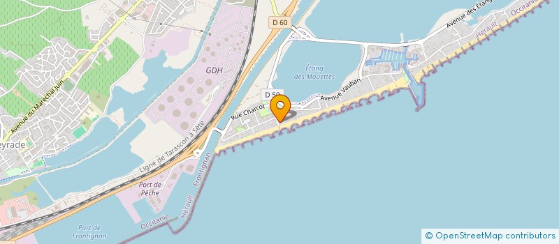 localisation de l'entreprise SCI NATURE à FRONTIGNAN