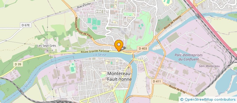 localisation de l'entreprise SCI NATURE EN SEINE à MONTEREAU-FAULT-YONNE