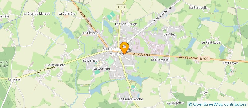 localisation de l'entreprise SCI NATURE ET SENS à SAINT-GERMAIN-DU-BOIS