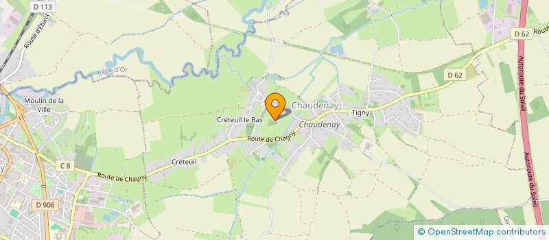 localisation de l'entreprise SCI NATUROPATHIE  CHAUDENAY