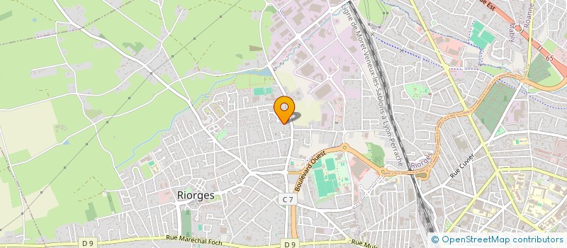 localisation de l'entreprise SCI NATVAL  RIORGES