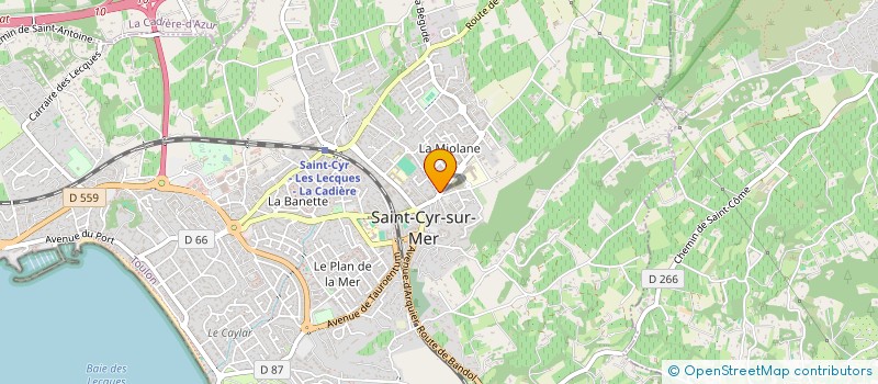 localisation de l'entreprise SCI NATYO à SAINT-CYR-SUR-MER