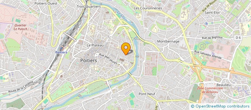 localisation de l'entreprise SCI NAU-BRIOT  POITIERS