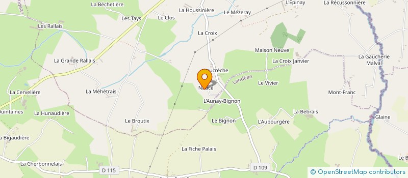 localisation de l'entreprise SCI NAUCE  LA BAZOUGE DU DESERT