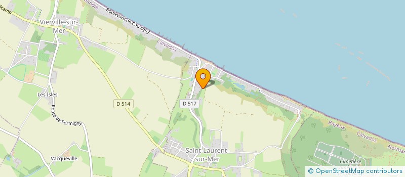 localisation de l'entreprise SCI NAUCICAA  SAINT-LAURENT-SUR-MER