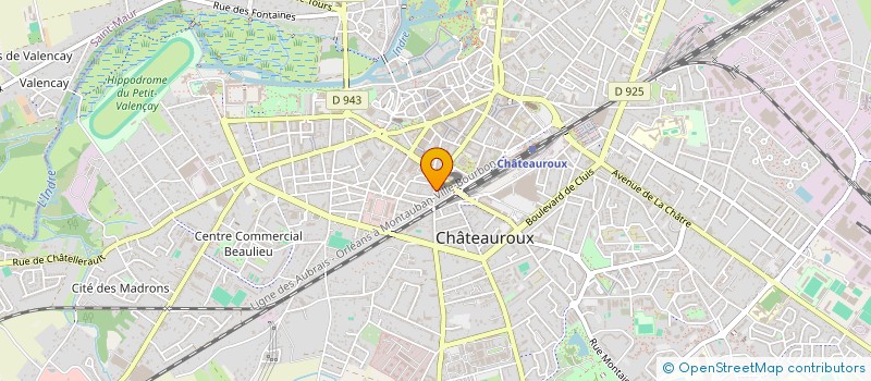 localisation de l'entreprise SCI NAUDET à CHATEAUROUX