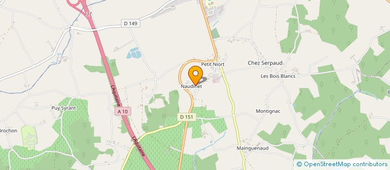 localisation de l'entreprise SCI NAUDINET  MIRAMBEAU