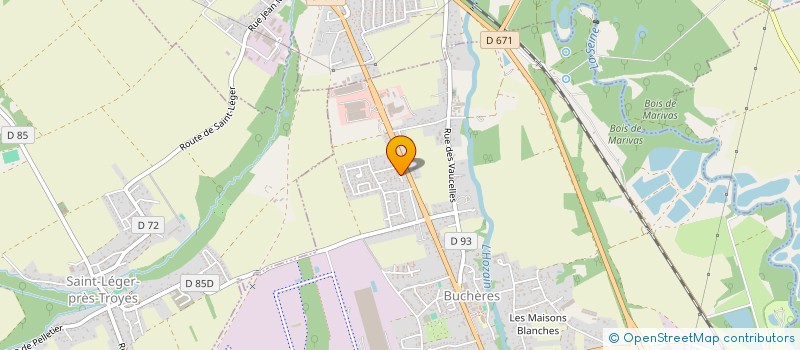 localisation de l'entreprise SCI NAUDOT  BUCHERES