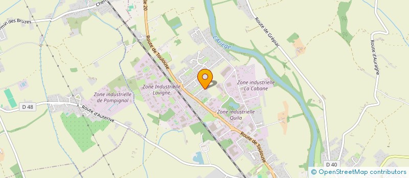 localisation de l'entreprise SCI NAUDY  AUTERIVE