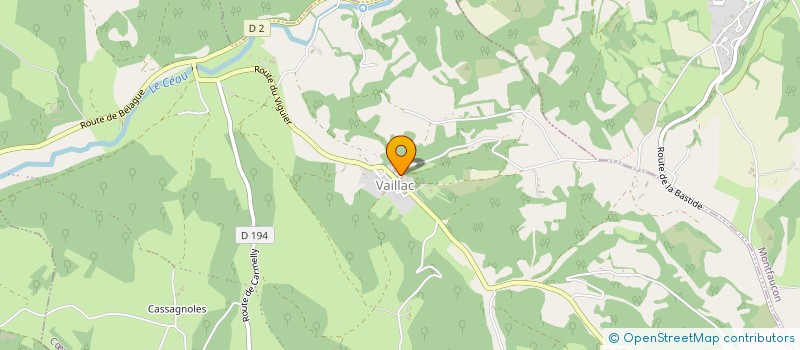 localisation de l'entreprise SCI NAURIVAL  COEUR DE CAUSSE