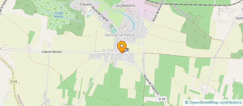 localisation de l'entreprise SCI NAUTILUS à GENSAC-LA-PALLUE